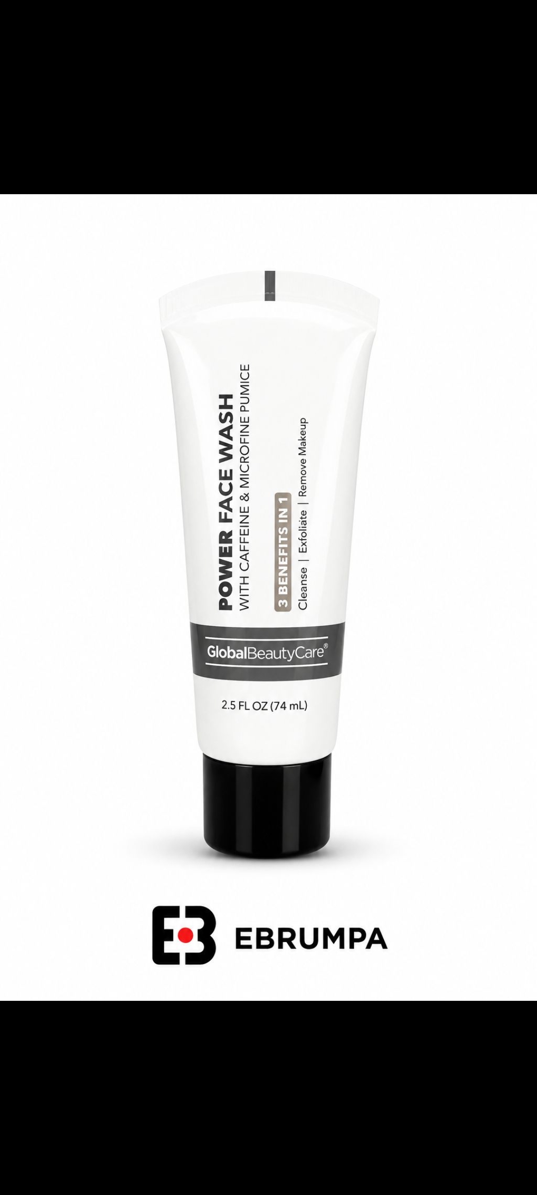 Power Face Wash con Cafeína y Piedra Pómez Microfina,