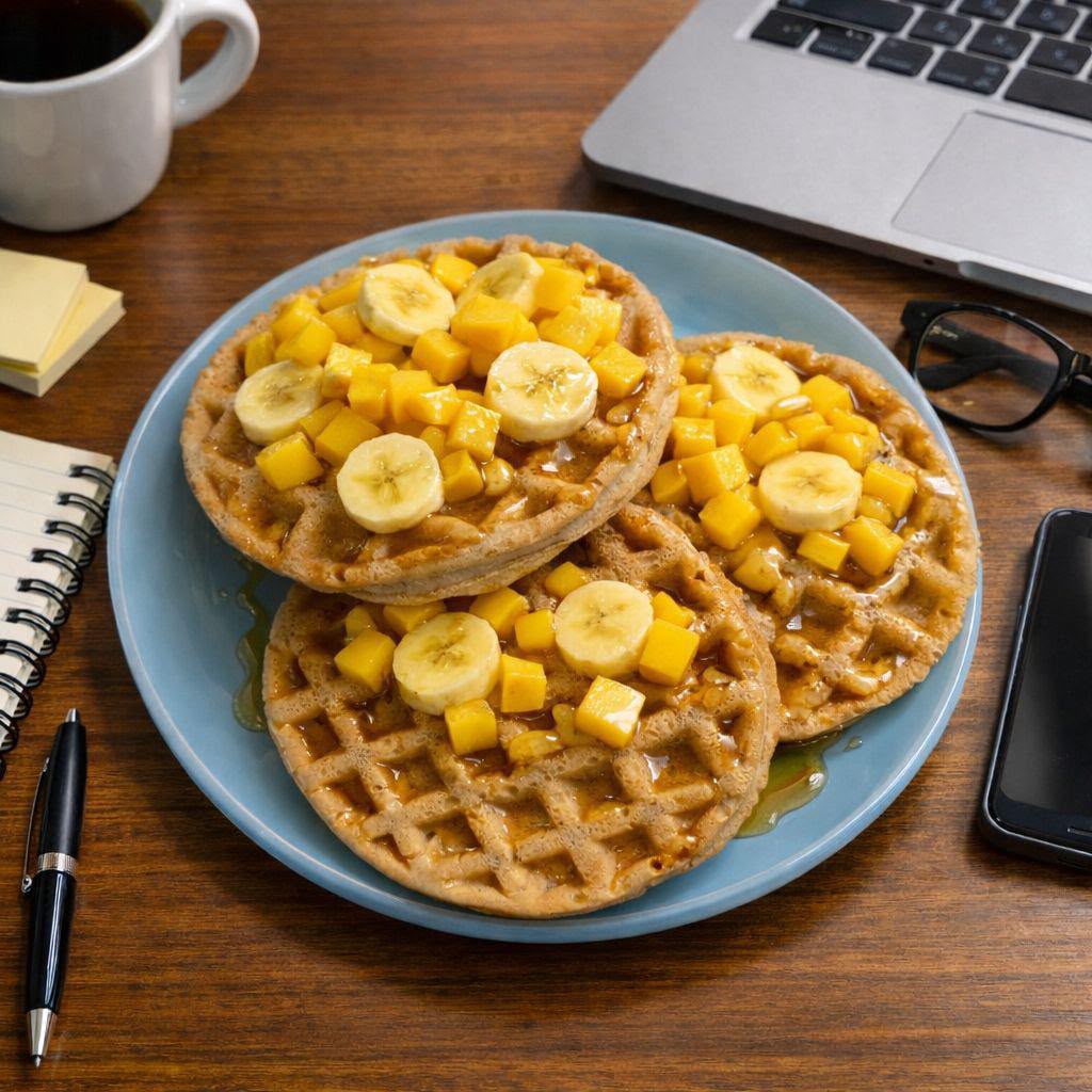 Waffles Artesanales de Mix de Harinas Sin Gluten